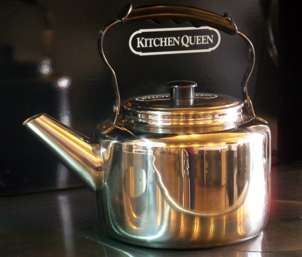 5 Qt stainless tea kettle - Linde, wood stove tea kettle
