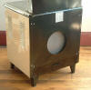 Margin Stoves, Flame View Heater, wood cook stove, back